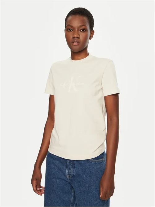 glossy monologo regular tee CALVIN KLEIN JEANS | J20J224983PDH